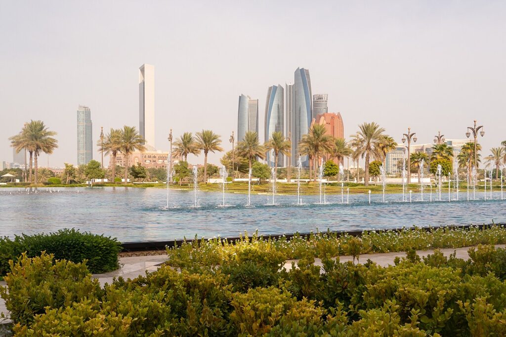 Qasr Al Watan presidential palace in Abu Dhabi, home city of the Al Nahyan family