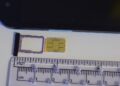 Smartphone showing mobile network settings used to add an eSIM in India