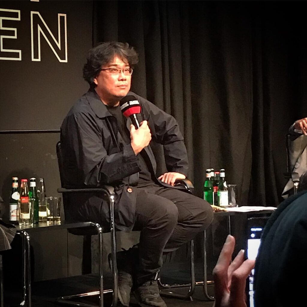 Director Bong Joon-ho, whose film Parasite won Best Picture at the 2020 Oscars