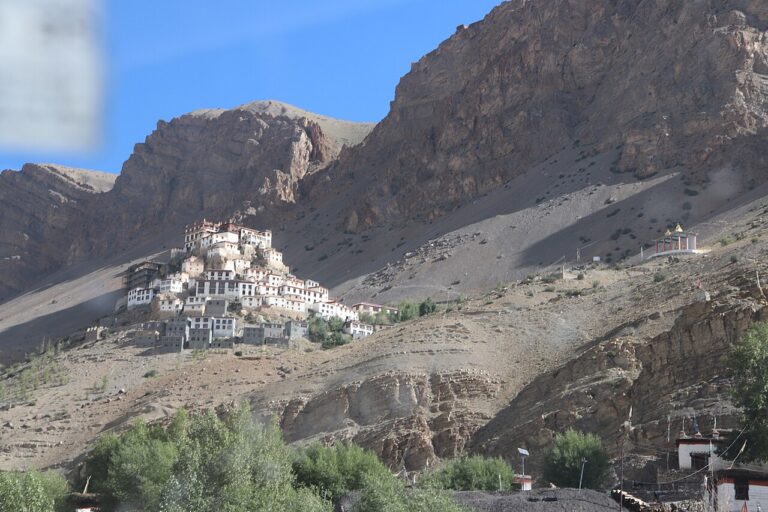 Key Monastery on a hilltop above the Spiti river in Himachal Pradesh