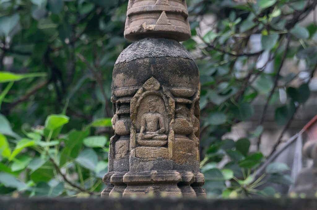 Mahabodhi Temple at Bodh Gaya, Bihar, a UNESCO World Heritage Site