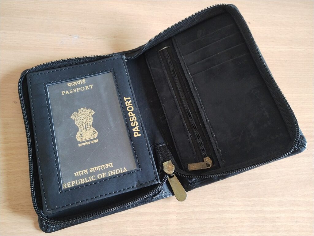 An Indian passport, which gives visa-free entry to countries such as Nepal, Thailand and Mauritius